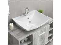 Luxuriöses Keramik-Waschbecken,Handwaschbecken rechteckig mit Überlauf und...