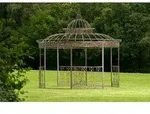 Luxus Pavillon Romantik Rund 350 Cm Bronze
