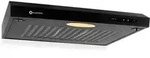 Klarstein - Uw60bl Dunstabzugshaube 60 Cm Abzug Unterbau Led-kochfl&auml;chenbeleuchtung
