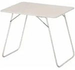 Siena Garden - Campingtisch 60x80 Cm, Wei&szlig; Gestell Aus Stahl In Wei&szlig;, Tischplatte