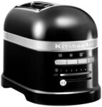 Kitchenaid Toaster 2 Artisan 5kmt2204, Farbe: Schwarz Gl&auml;nzend