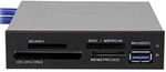 Startech.com 35fcreadbu3 Kartenleser Idc Schwarz, Metallisch