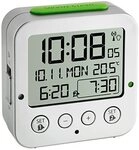 60.2528.54 Funk Wecker Silber Alarmzeiten 2 - Tfa Dostmann