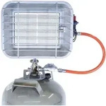 G&uuml;de - Gasheizstrahler Eco Mit Piezo Z&uuml;ndung, Druckregler, Schlauch, 4,4 Kw