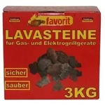 Favorit - 3050 Lavasteine F&uuml;r Gas-/elektrogrill 3 Kg Nachf&uuml;llpack Lavasteingrill