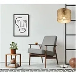 Eglo - Design Stehlampe Amy Mit Stoffschirm Goldfarbig, H&ouml;he 160cm