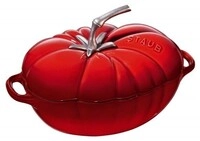 Staub - Cocotte Tomate 25 Cm In Kirschrotform, Gusseisen
