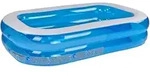 Bestway - Aufstell-pool Planschbecken Eckig Gartenpool Schwimmbecken 211x132x46cm