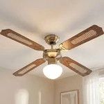 Led Deckenventilator Mit Zugschalter Ventilatorlampe Decke 3 Stufen Ventilator
