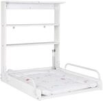 Table A Langer Murale Rabattable - Roba - Matelas Imperm&eacute;able Inclus - 2 &Eacute;tageres