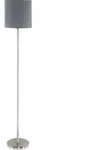 Stehlampe Pasteri, 1 Flammige Textil Stehleuchte, Standleuchte Aus Stahl Und Stoff,