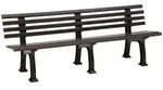 Gartenbank Juist 4-sitzer L&auml;nge 2000 Mm, Braun