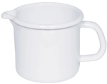 Riess-kelomat - Riess Schnabel- Milchtopf &Oslash;16cm 2 Liter Emaille Classic Weiss