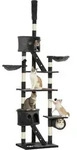 Pawhut - Katzenkratzbaum 240-260 Cm Deckenhoch Kratzbaum Gro&szlig; Kletterbaum Katze