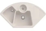 Vb Ecksp&uuml;le Solo Eck 670801 1075x600mm Eck Crema Ceramicplus