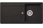 Schock Einbausp&uuml;le Cristalite Typos D-100 S A Gon Onyx Exzenterbedienung
