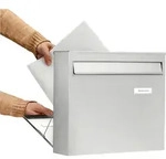 Burg Wachter - Briefkasten Borkum 3878 Ni Farbe Edelstahl