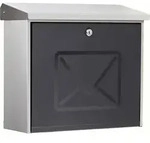 Burg Wachter - Briefkasten Lucca 3713 Ni Letter H.340mm B.380mm T.148mm Va Din C4
