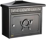 Burg W&auml;chter Sylt 1883 E Briefkasten Stahlblech Eisen Dunkel (matt)