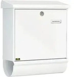 Burg Wachter - Burg W&auml;chter 32670 Comfort-set 91300 W Briefkasten Stahlblech Wei&szlig;