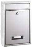 Alco - Briefk&auml;sten Silber Mit Sich- Fenster Und Namenshalter