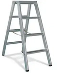 Zarges Geb&ouml;rdelte Stehleiter, Eloxiert Saferstep B 2x4 Stufen