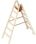 Layher 1038 Holzstehleiter 2x6 Sprossen