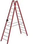 Munk Kunststoff-stehleiter 2x12 Sprossen