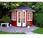 Gartenpavillon Veronica-2 6,7 M2 Gartenpavillon Aus Holz, Gartenh&uuml;tte Gartenlaube -