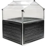 Palram - Canopia Metall Hochbeet Mit Gew&auml;chshaus Plantino Anthrazit 118x118x148 Cm