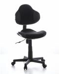 Kinderschreibtischstuhl / Kinderstuhl Kiddy Gti-2 Stoff Schwarz / Grau Hjh Office