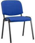 Besucherstuhl Ken Stoff Blau