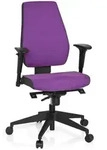 B&uuml;rostuhl / Drehstuhl Pro-tec 500 Stoff Dunkelgrau/lila Hjh Office