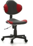 Kinderschreibtischstuhl / Kinderstuhl Kiddy Gti-2 Stoff Grau / Rot Hjh Office