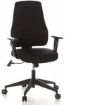 B&uuml;rostuhl / Drehstuhl Pro-tec 100 Stoff Schwarz Schreibtischstuhl Hjh Office