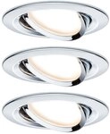 Paulmann 93880 Coin Slim Led-einbauleuchte 3er Set Led Led Fest Eingebaut 6 W Chrom