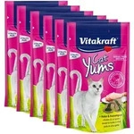 Vitakraft - Katzensnack Cat Yums, Huhn & Katzengras - 9 X 40g