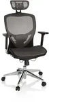 B&uuml;rostuhl / Chefsessel Venus One Netzstoff Silbergrau Hjh Office