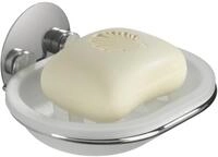 Wenko Turbo-loc&reg; Seifenablage, Befestigen Ohne Bohren, Silber Gl&auml;nzend, Stahl Chrom