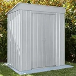 Globel Industries - Ger&auml;tehaus 'skillion 64', Silber Metallic, 1,93 M2, Ohne