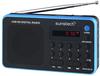 Sunstech - Tragbares Radio rpds32bl/ schwarz und blau