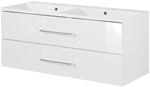 Fackelmann - B.clever Doppelwaschtischset 120cm Korpusfarbe: Wei&szlig;