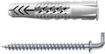 Fischer 25x Universald&uuml;bel Ux 6 X 35 Wh Mit Rand Und Winkelhaken - 94408