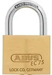 Abus Messing-hangschlo&szlig; Ec 75 75/40 Wendeschl&uuml;sselmechanik