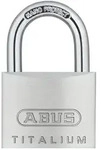 Abus - Vorh&auml;ngeschloss 64 Titalium 60 X 90.55 X 19 Mm - Vielf&auml;ltig - 64ti/60