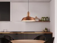 Trio Lighting - Retro Pendelleuchte Will Lampenschirm Metall Kupfer Antik, &Oslash; 36cm