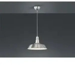 Retro Pendelleuchte Will Lampenschirm Metall Silber, &Oslash; 36cm