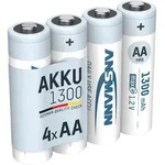 Ansmann - Akku Aa 1,2v 1300mah, 4 St&uuml;ck, Wiederaufladbar Mit Maxe