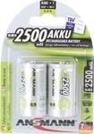 Ansmann - Akku C 2500mah Baby Nimh 1,2v &ndash; 1000x Wiederaufladbar (2 St&uuml;ck)
