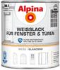 Alpina - Weißlack für Fenster & Türen 2 l weiß glänzend Fensterlack Türenlack